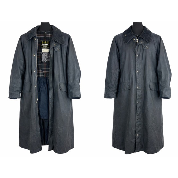 Barbour Other - Vintage Barbour Burghley A170 Long Jacket Mens C42 Wax Equestrian Trench Coat